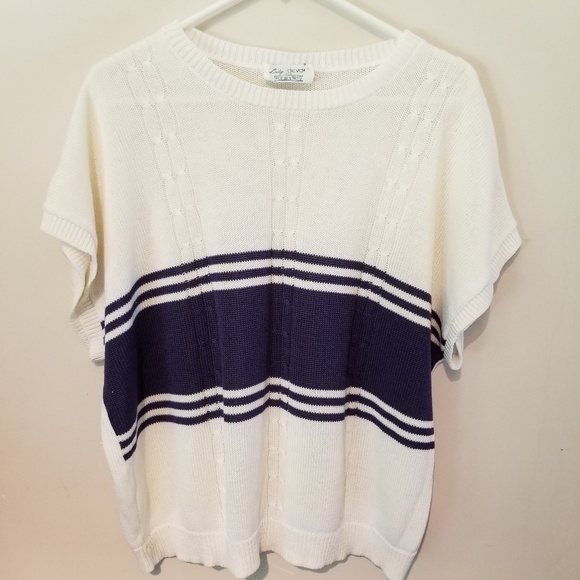 Lady Devo Short Sleeve Knit Sweater. - Picture 1 of 5